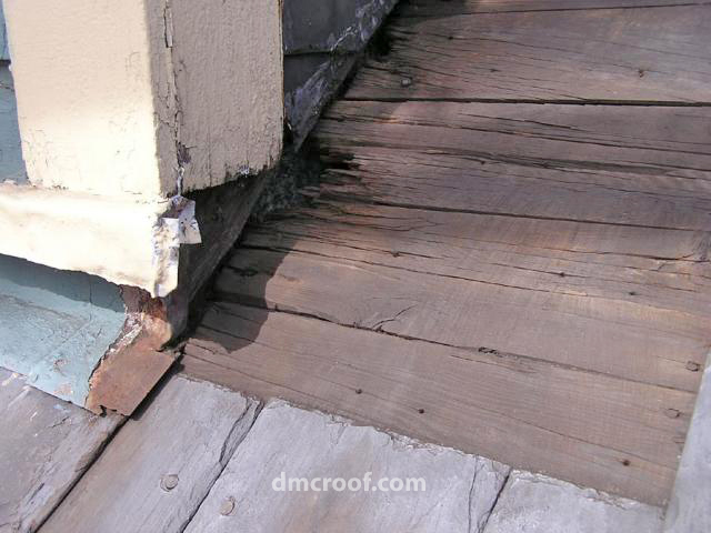 Cleveland Slate Roof Repair rotted roof decking