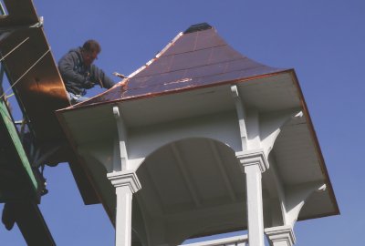 DM Crookshanks Copper roof installation 