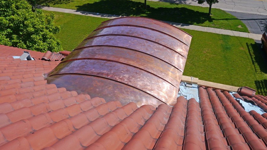 Copper barrel roof cost