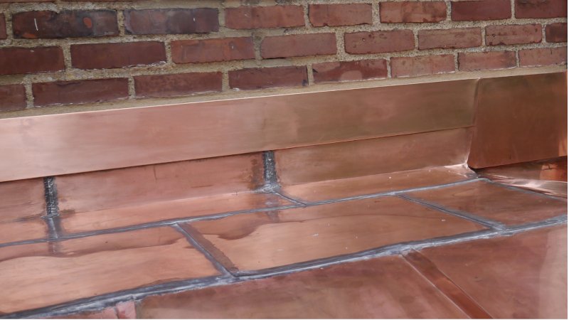 Copper Counter Flashing Bay Window Roof