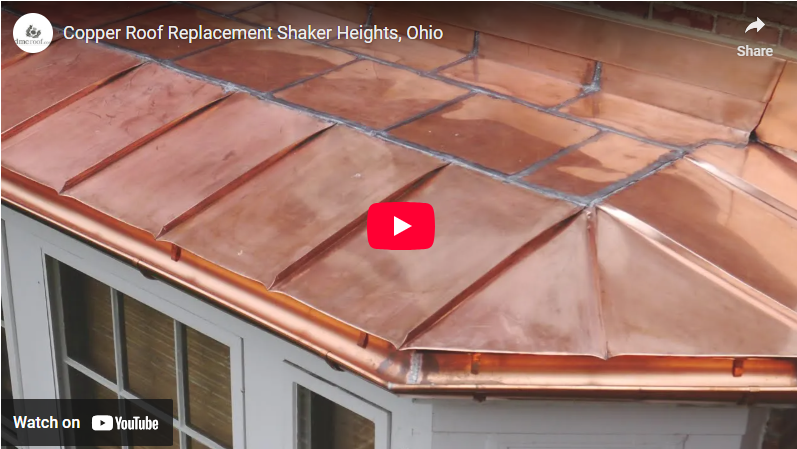 Copper roof replacement video link