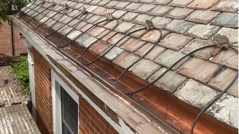 Shaker Heights built in copper gutter restoration Shaker Heights built in copper gutter restoration