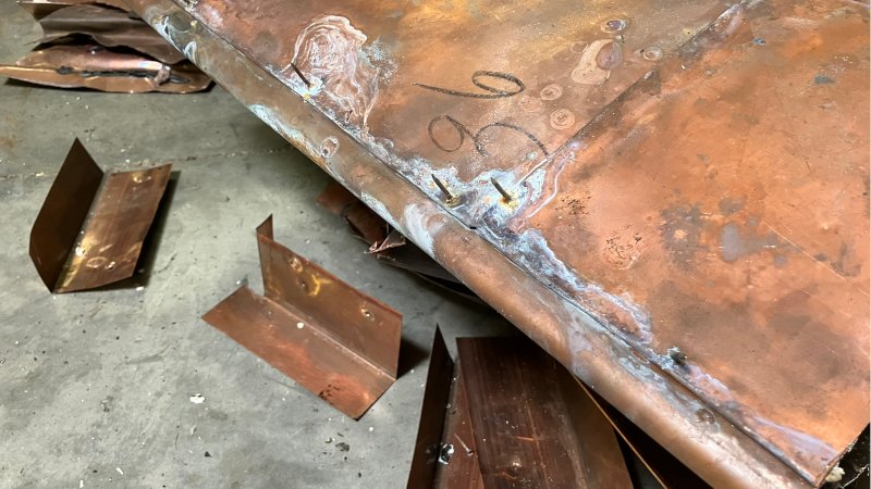 Incorrect roof panel nailing
